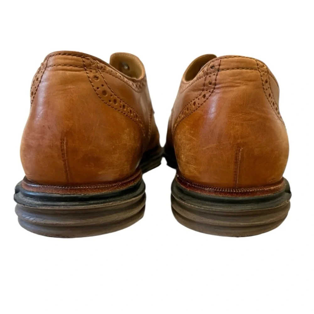 Cole Haan Mens OriginalGrand Wingtip Oxford Tan Leather Shoes C31547 Size 13M‎